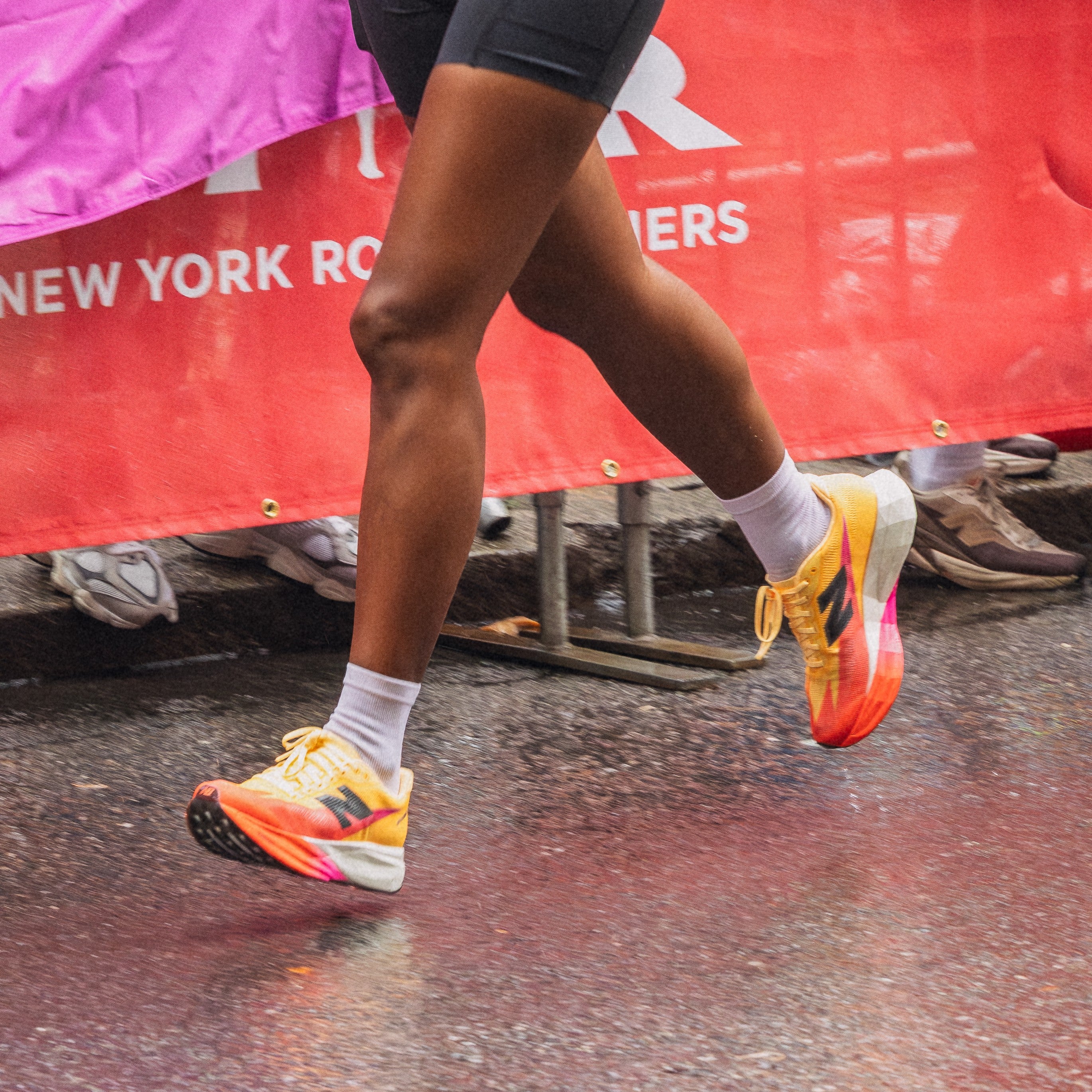 New Balance FuelCell SuperComp Elite v5 | Tangerine Heat / White Peach / Pink Heat | Womens - Ekiden Sports