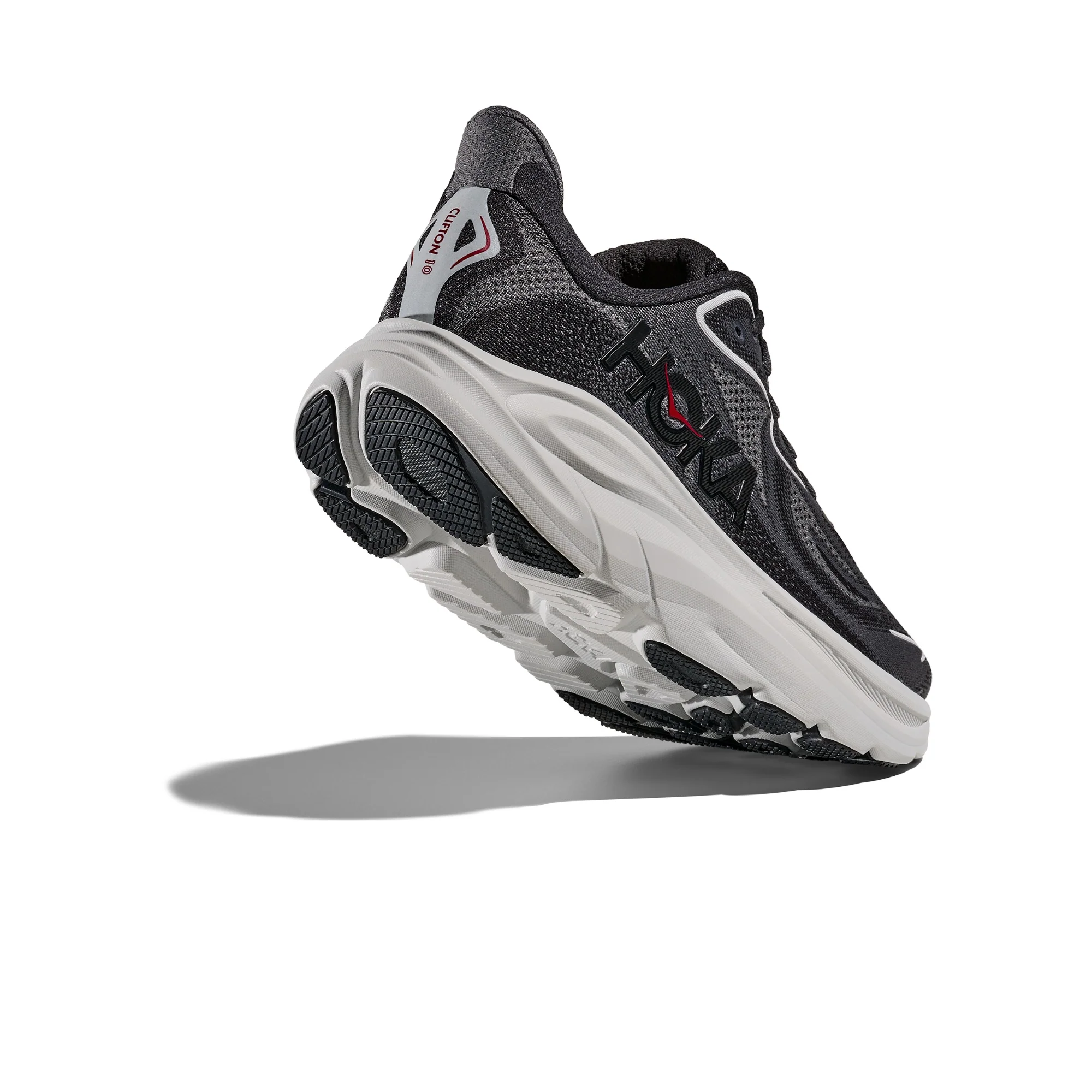 Hoka Clifton 10 | Carbon Black / Satellite Grey | Mens - Ekiden Sports