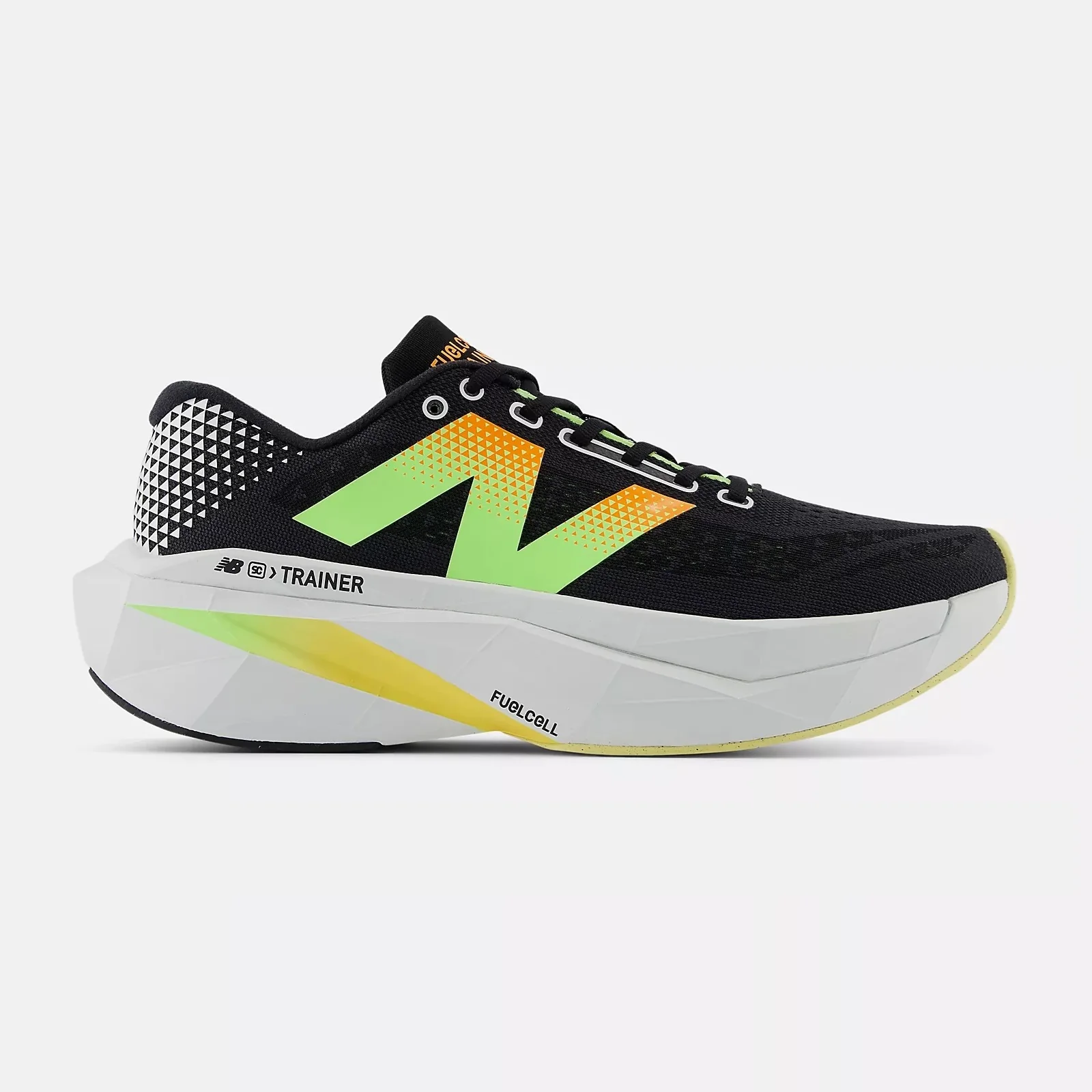 New Balance FuelCell SuperComp Trainer v3 Wide | Black / Phantom / Bleached Lime | Mens - Ekiden Sports