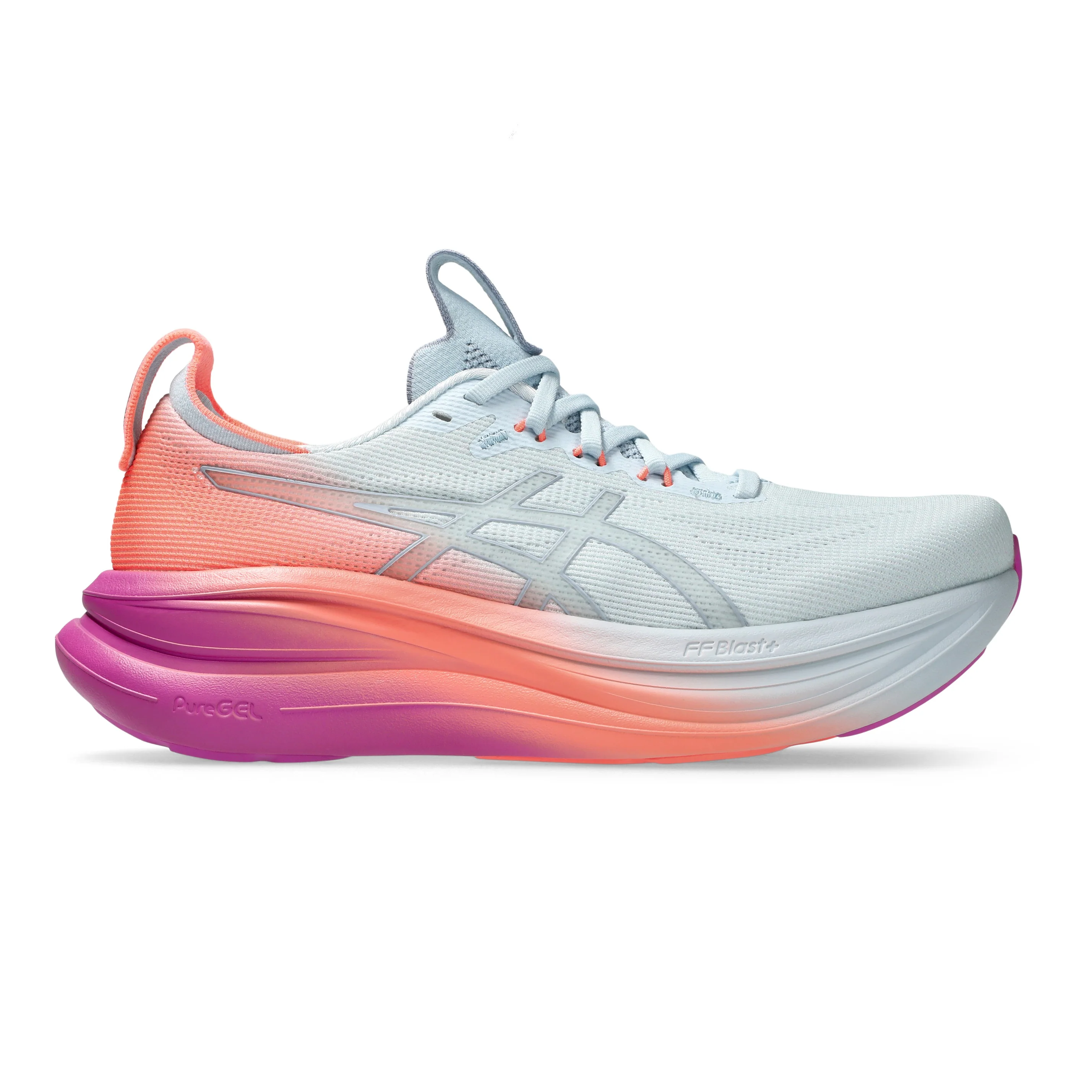 Asics Gel-Nimbus 28 | Sky / Digital Sakura | Womens - Ekiden Sports