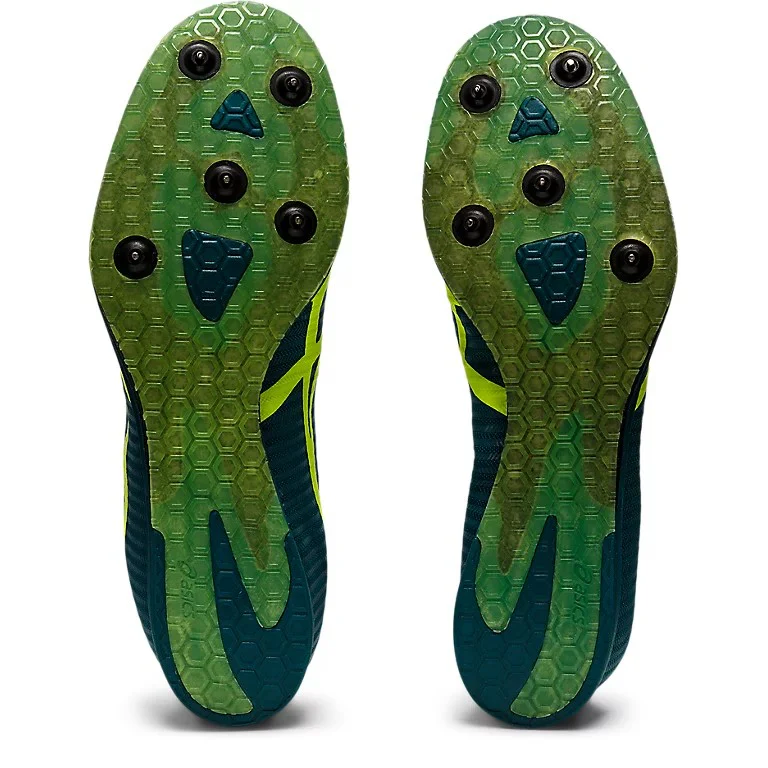 Asics Cosmoracer LD Spikes | Velvet Pine / Safety Yellow | Unisex - Ekiden Sports