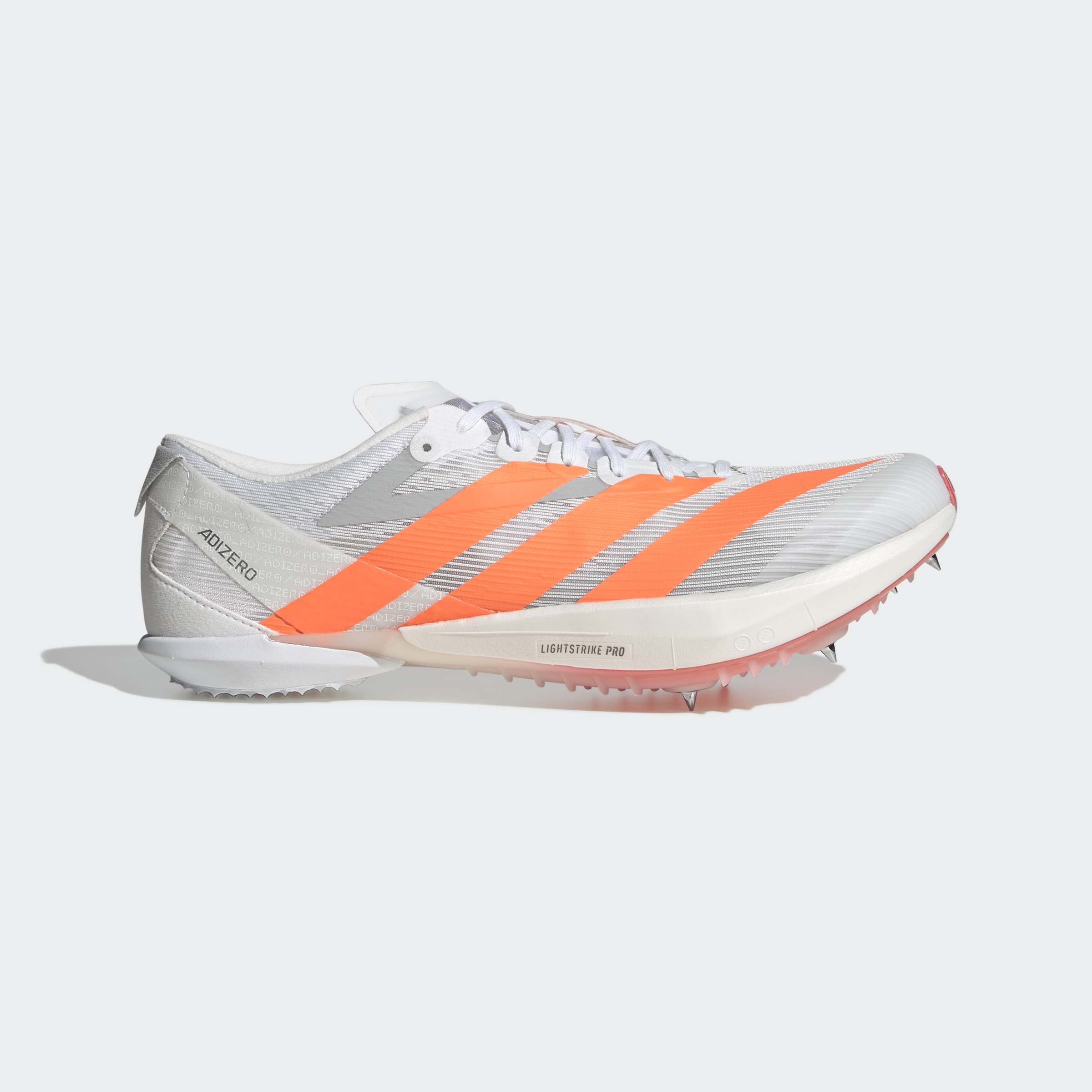 adidas Adizero Ambition Spikes | Cloud White / Lucid Orange / Lucid Red | Unisex - Ekiden Sports