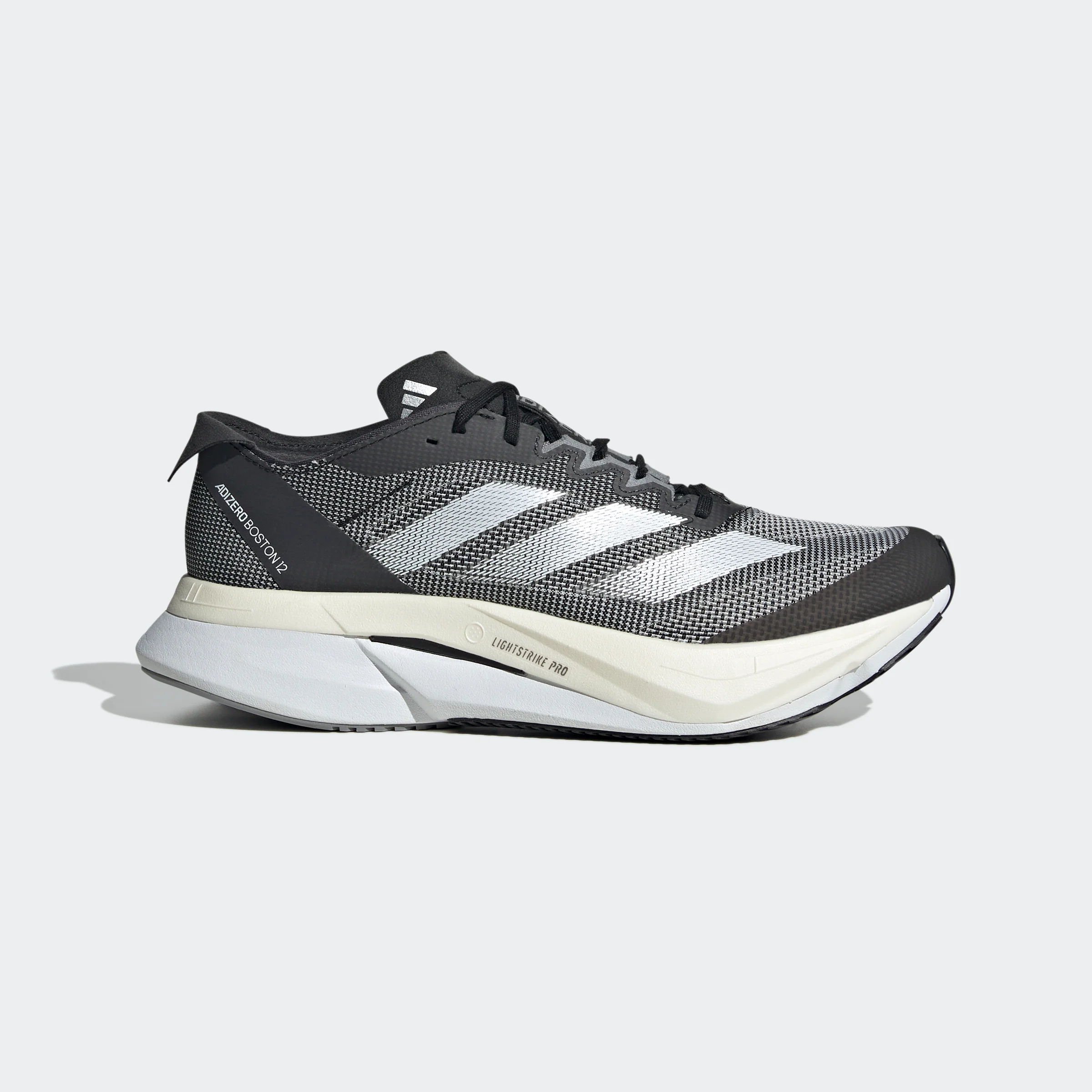 adidas Adizero Boston 12 | Core Black / Footwear White / Carbon | Womens - Ekiden Sports