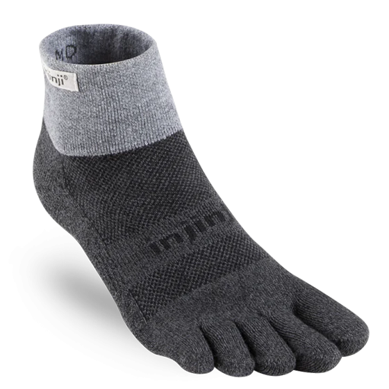 Injinji Trail 2.0 | Midweight | Mini-Crew | Granite - Ekiden Sports