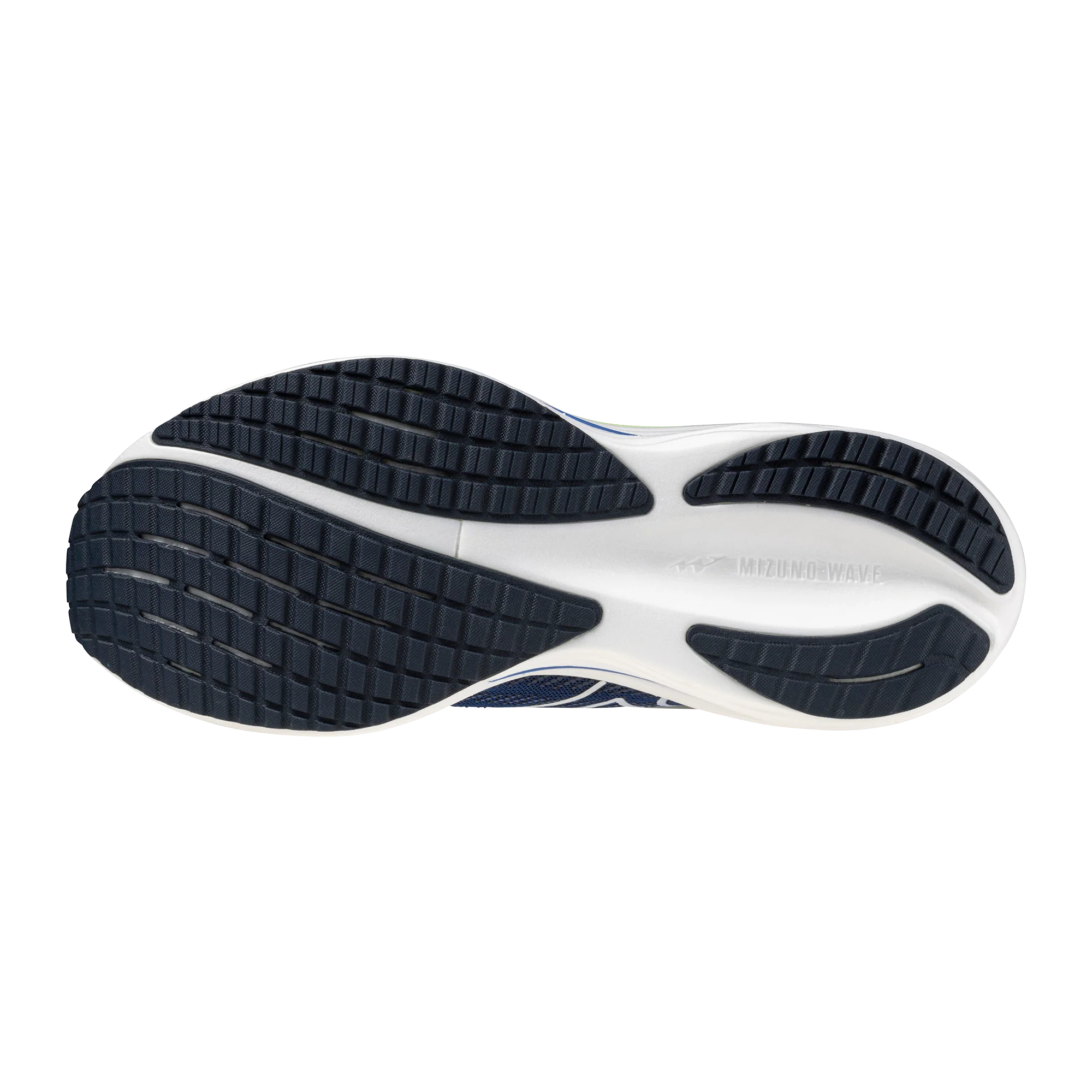 Mizuno Wave Rider 29 | Estate Blue / White / Lightning Yellow | Mens - Ekiden Sports