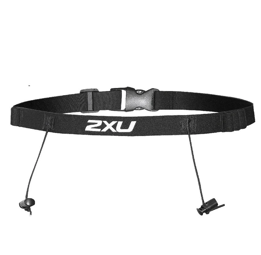 2XU Nutrition Race Belt | Black / Black - Ekiden Sports