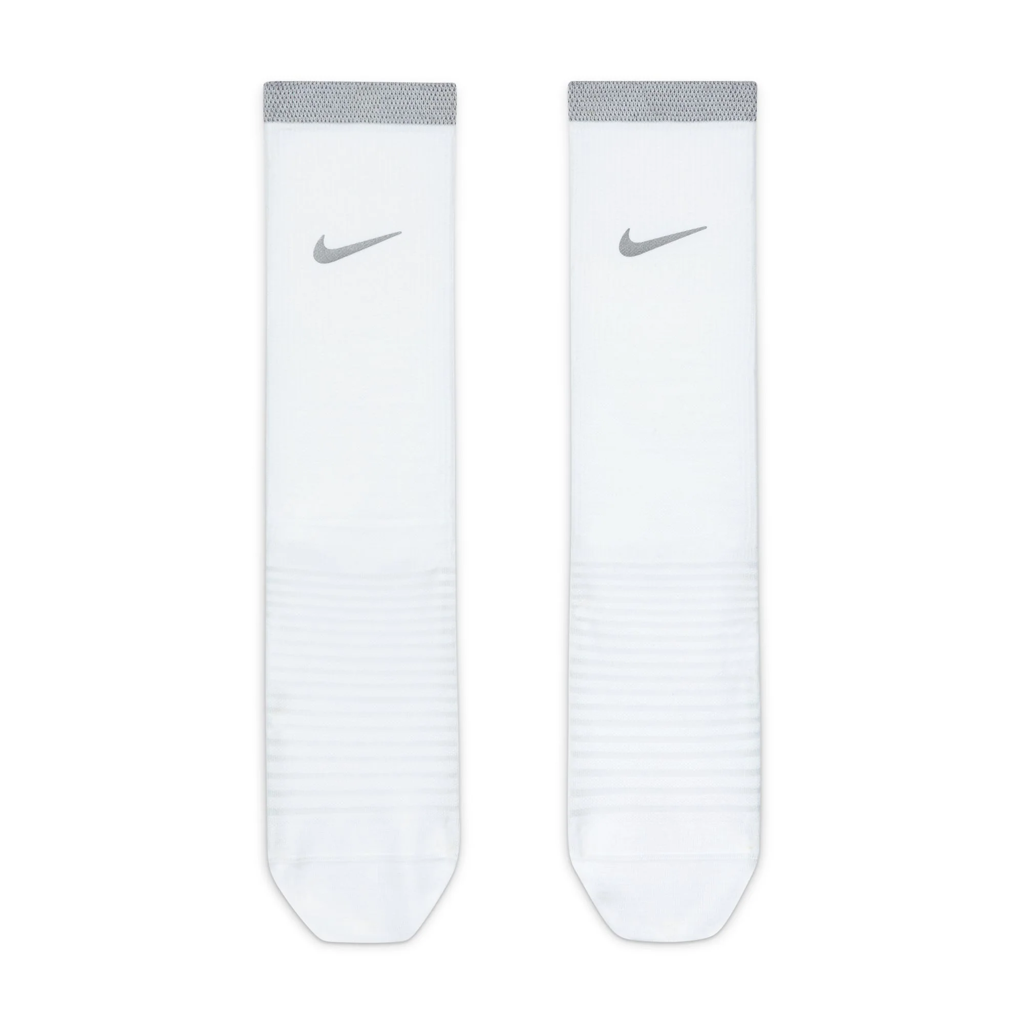Nike Spark Lightweight Sock | Crew Length | White / Reflective Silver - Ekiden Sports