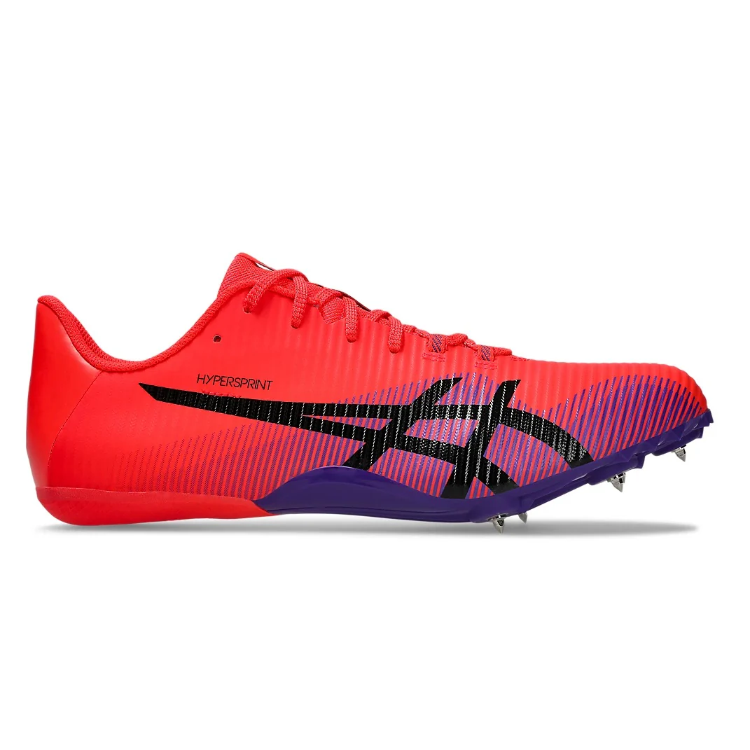 Asics Hyper Sprint 8 Spikes | Flash Red / Black | Unisex - Ekiden Sports
