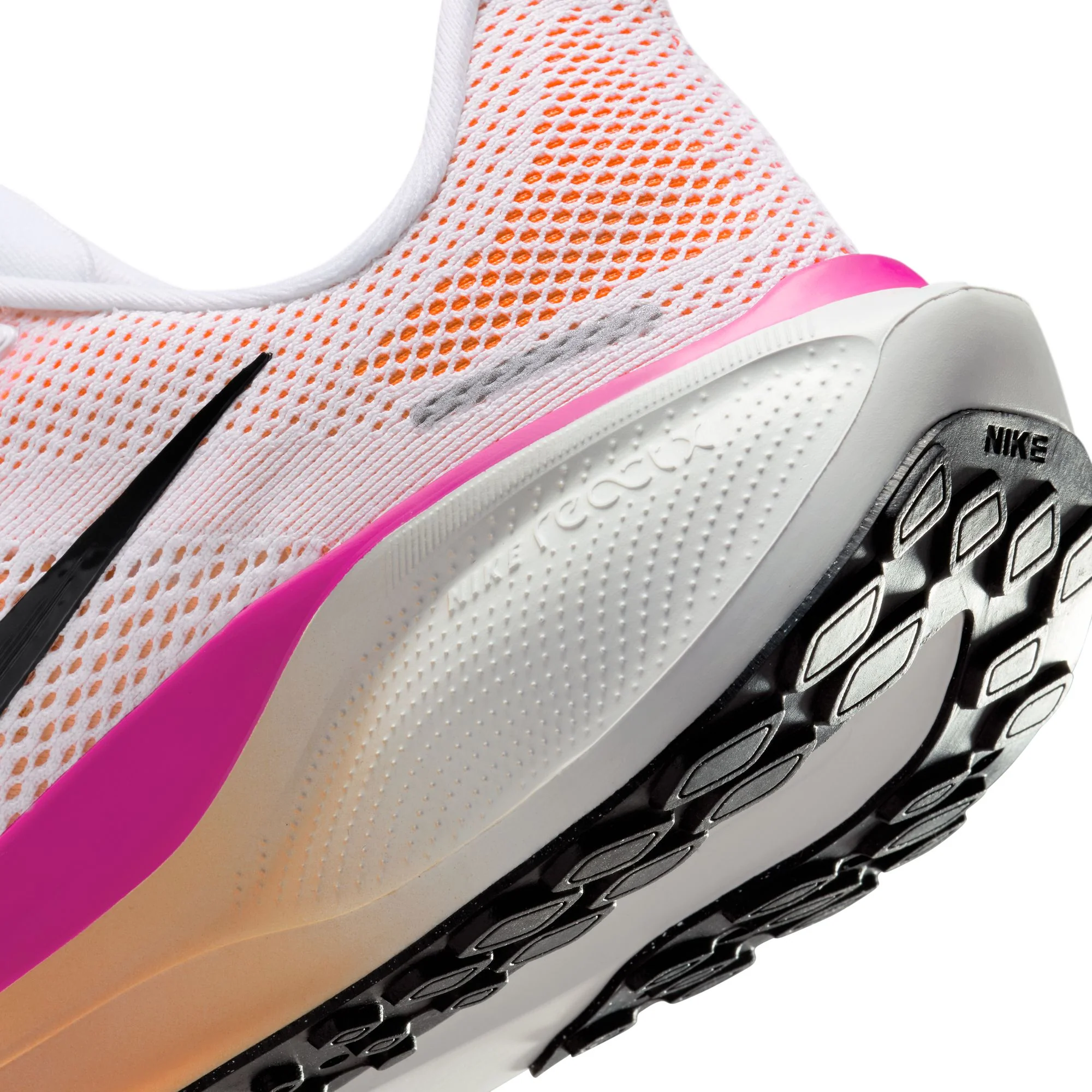 Nike Pegasus 41 | White / Black / Fire Pink / Orange Pulse | Womens - Ekiden Sports