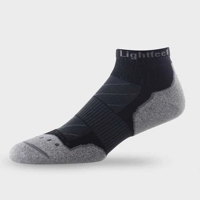 Lightfeet Evolution Sock | Midweight | Mini Crew | Black - Ekiden Sports