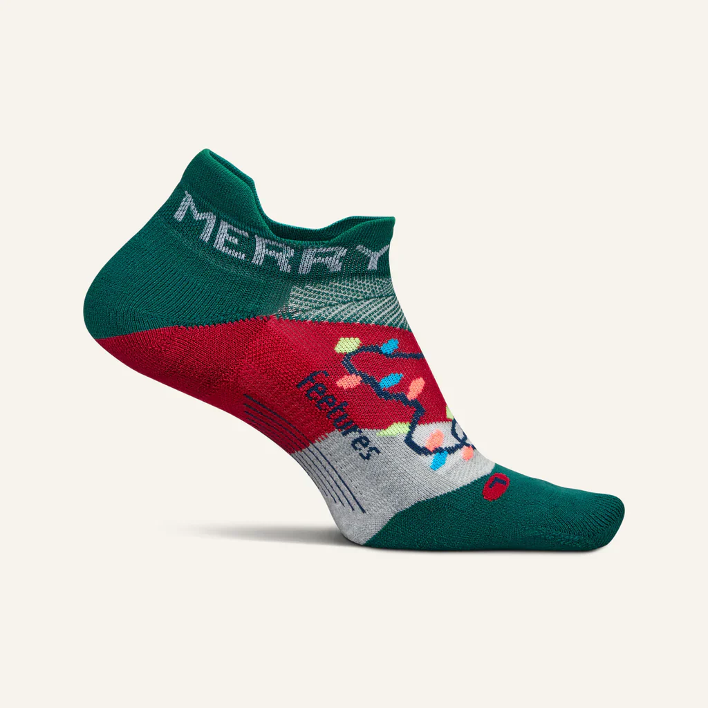 Feetures Elite | Light Cushion | No Show Tab | Merry & Bright - Ekiden Sports