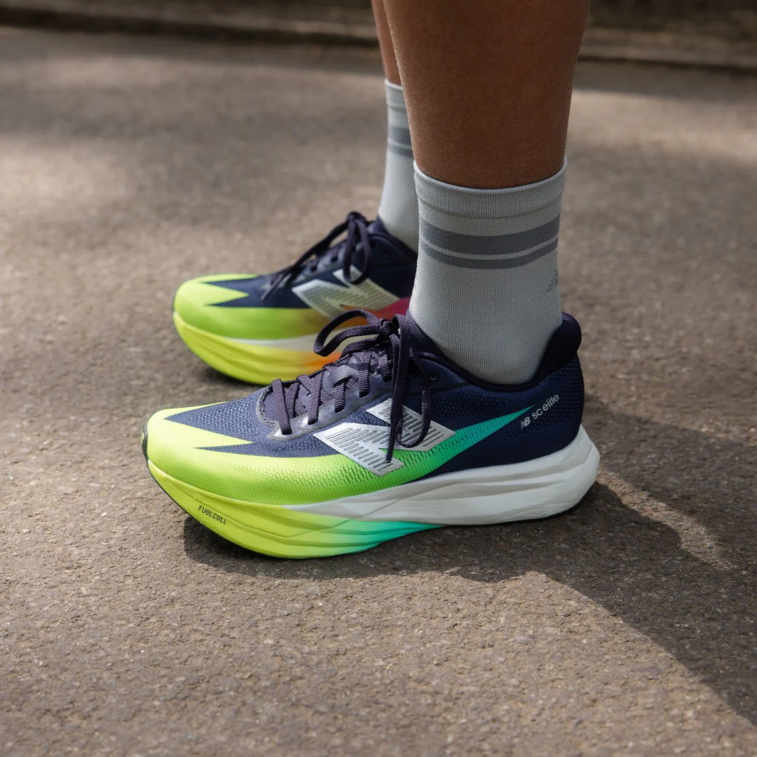 New Balance FuelCell SuperComp Elite v5 | Boysenberry / Afterglow | Mens - Ekiden Sports