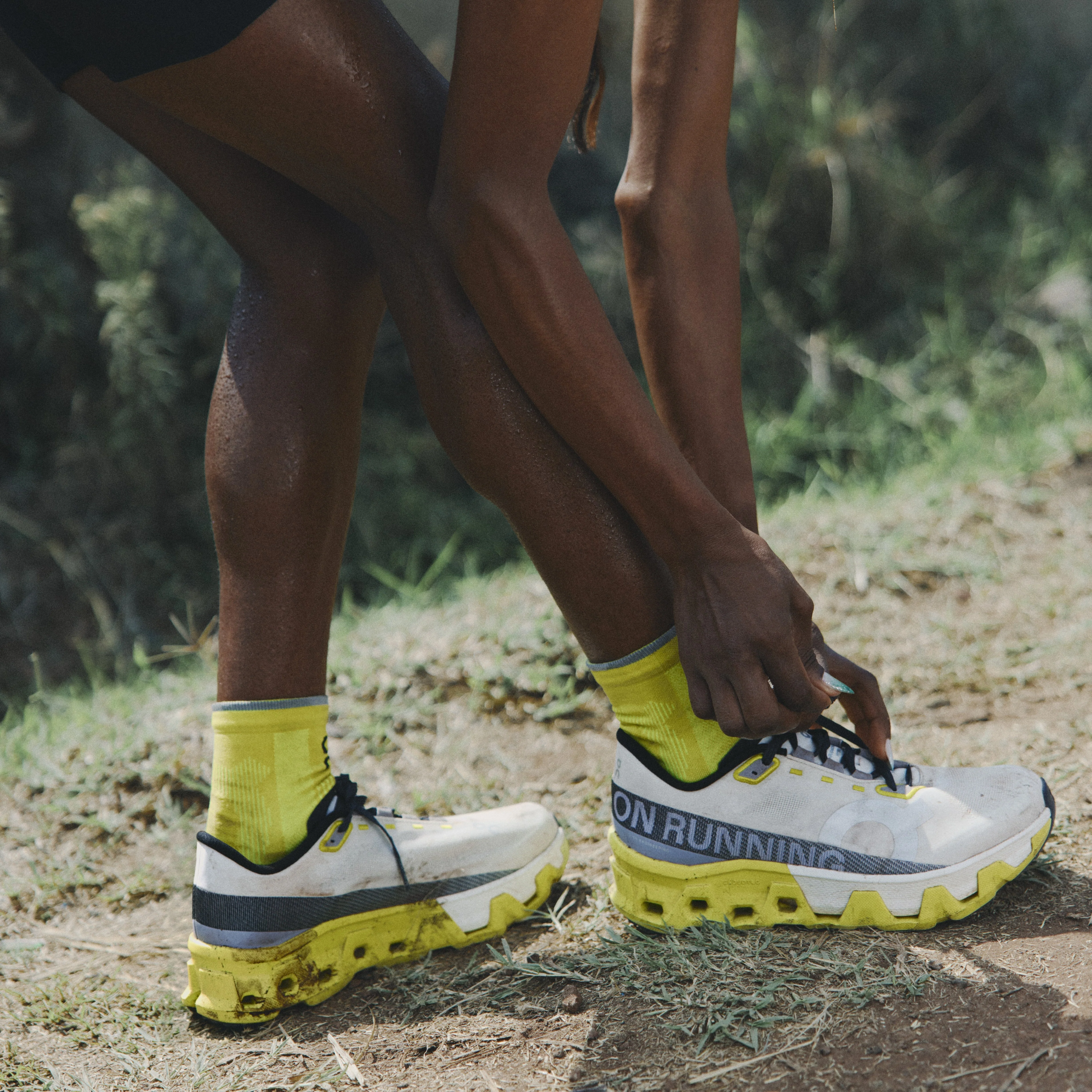 On Cloudmonster Hyper | Dew / Lime | Womens - Ekiden Sports