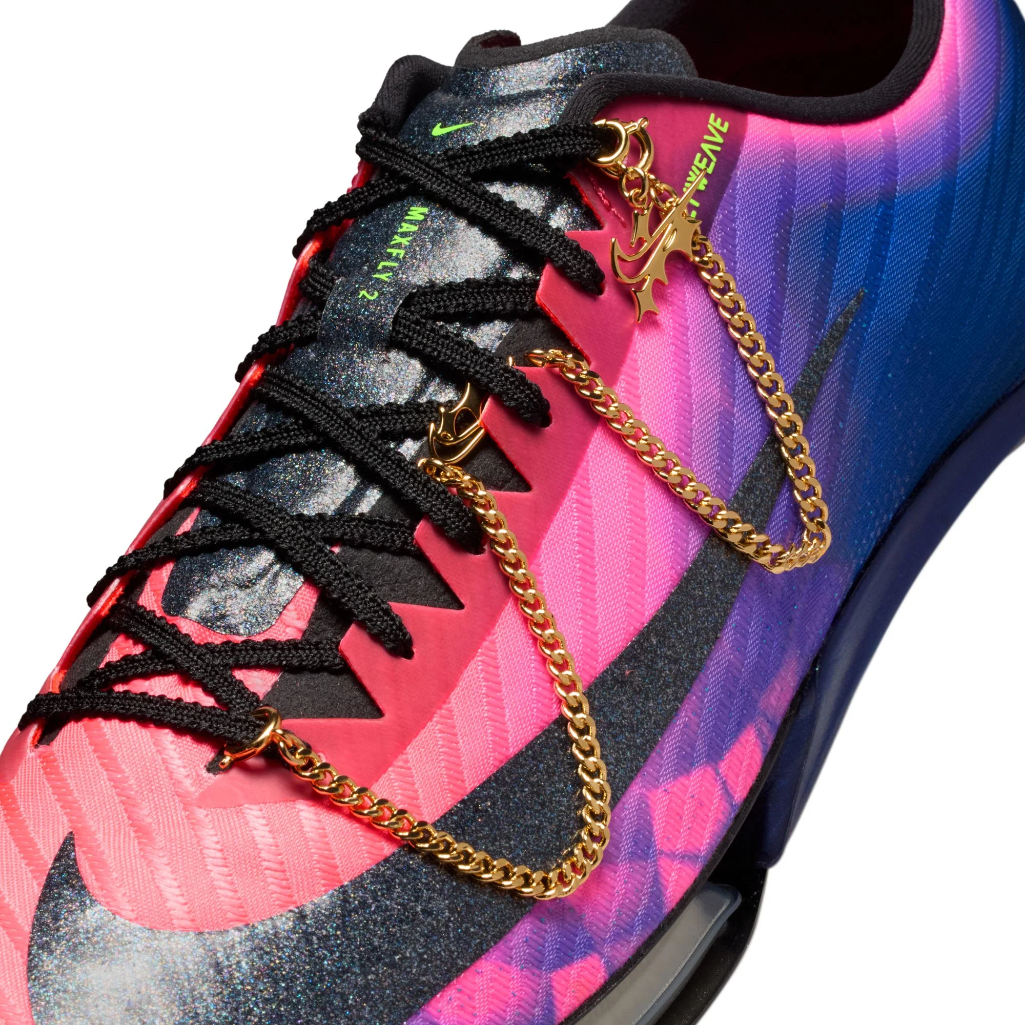 Nike Maxfly 2 Glam Spikes | Fierce Purple / Black / Flash Crimson | Unisex - Ekiden Sports