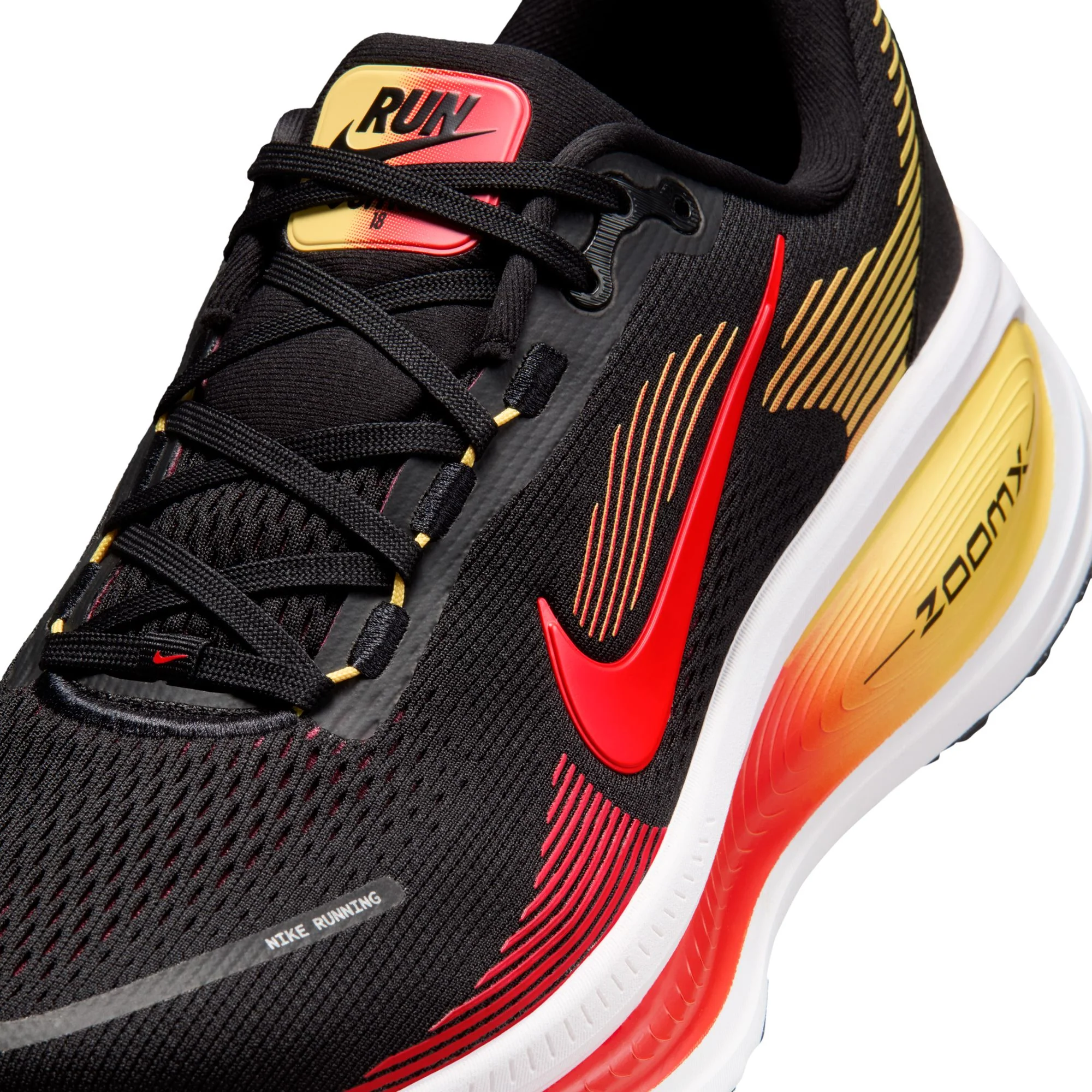 Nike Vomero 18 | Black / Bright Crimson / Light Crimson | Mens - Ekiden Sports