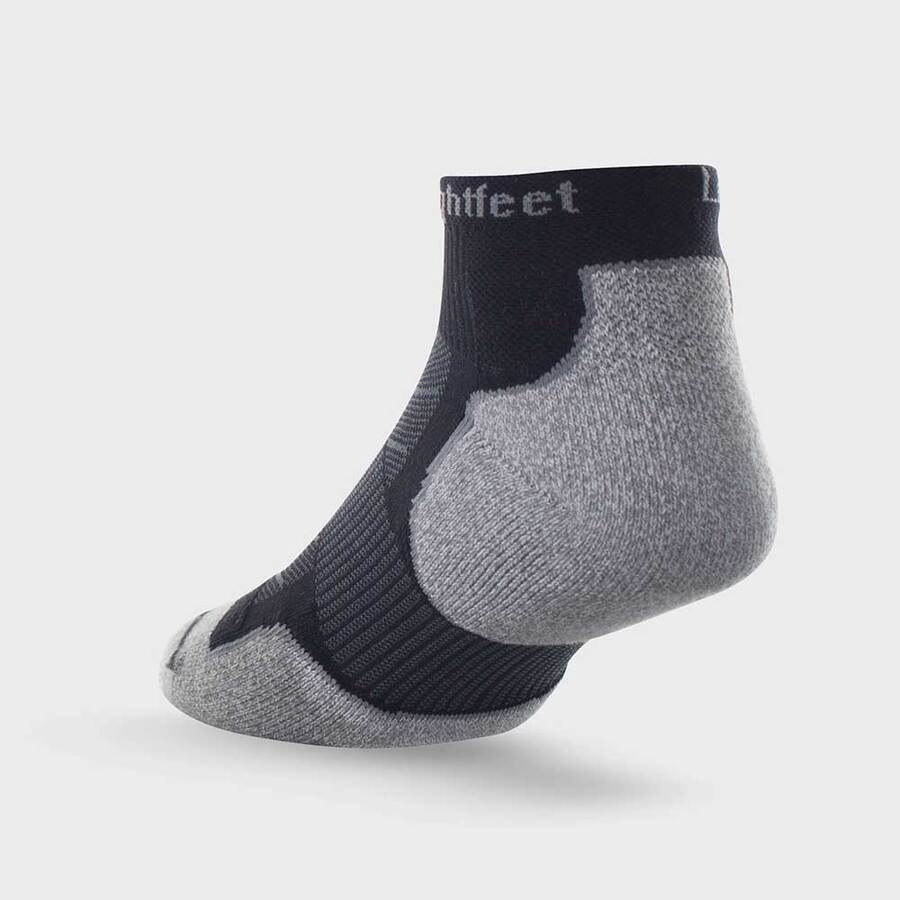 Lightfeet Evolution Sock | Midweight | Mini Crew | Black - Ekiden Sports