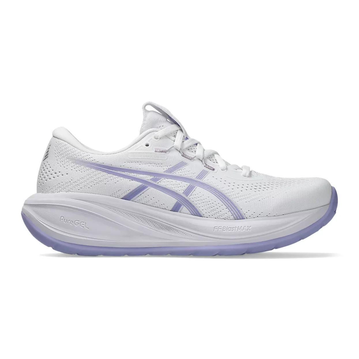 Asics Gel-Cumulus 28 Wide | White / Bluebell | Womens - Ekiden Sports