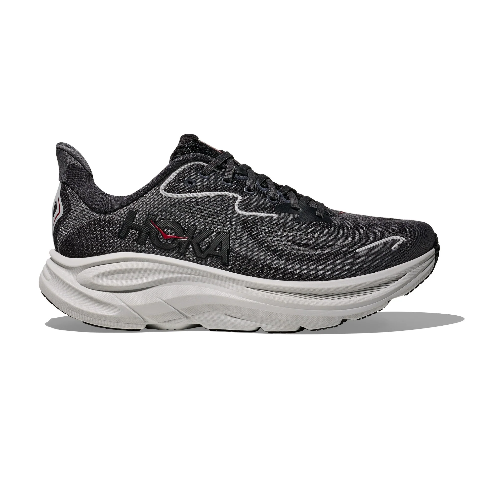 Hoka Clifton 10 | Carbon Black / Satellite Grey | Mens - Ekiden Sports