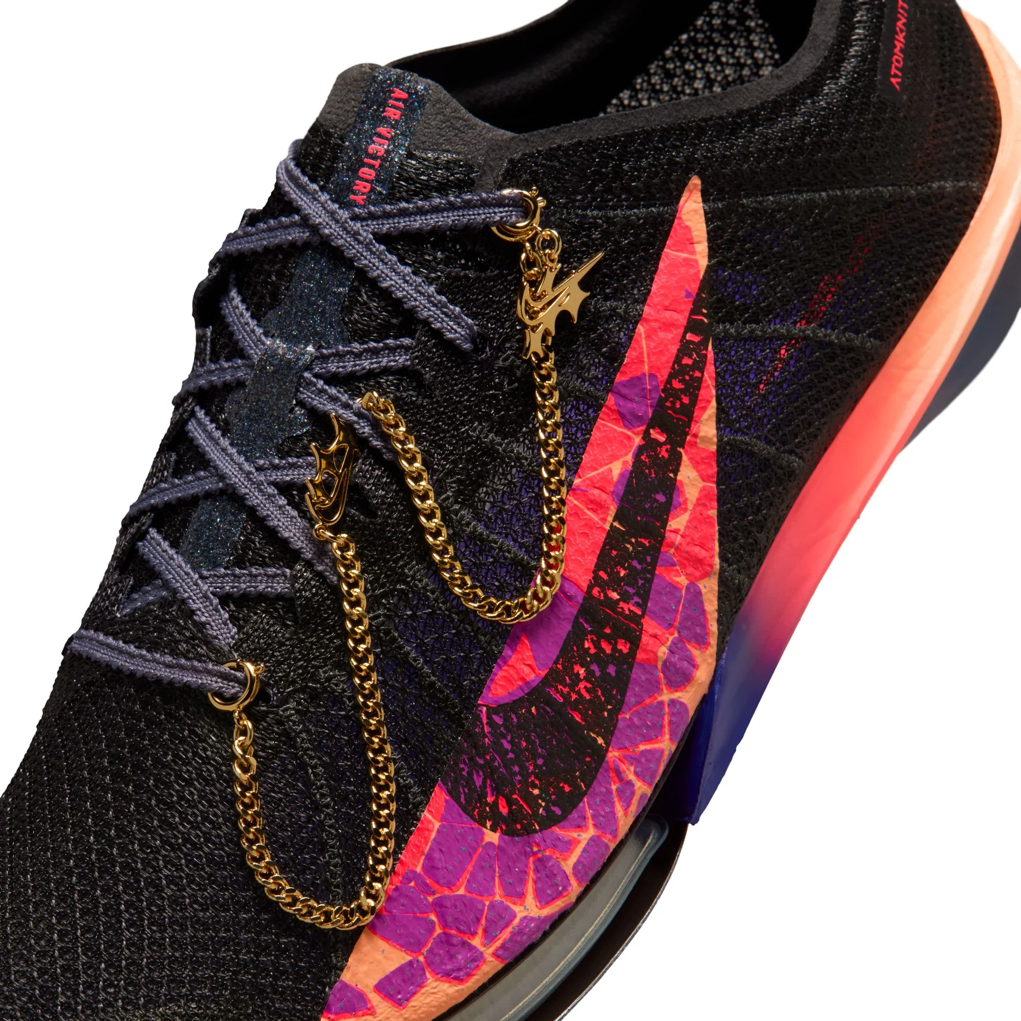 Nike Victory 2 Glam Spikes | Light Carbon / Black / Flash Crimson | Unisex - Ekiden Sports